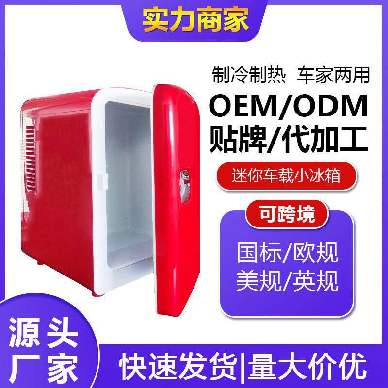 新款车家两用汽车冷藏冰箱 冰镇迷你车载小冰箱 制冷制热车载冰箱