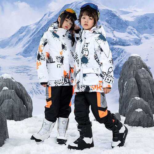 儿童滑雪服男童女童套装冬季户外防泼水保暖加厚单板双板滑雪服