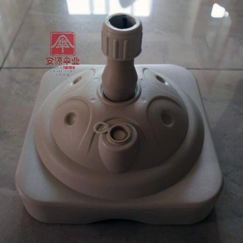 蓝色白色红色广告伞太阳伞大摆摊伞沙滩伞座塑料水座大广告伞铁座