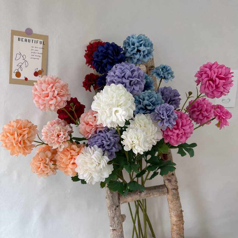 婚庆花材4头球菊仿真花锦绣绣球假花婚礼路引插花背景装饰花艺,家居饰品,仿真花/假花,淘宝优惠券,粉丝福利购,淘宝优惠卷