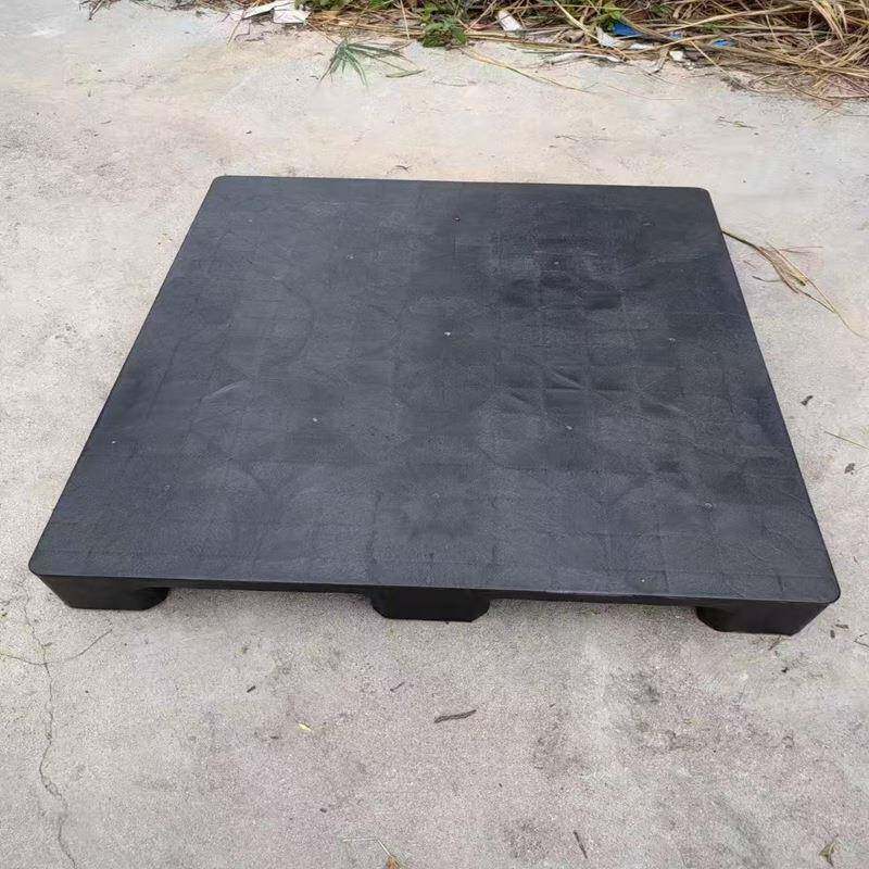 东莞托盘厂家供应深圳电子厂仓库货架塑料卡板全新黑色PP叉车栈板