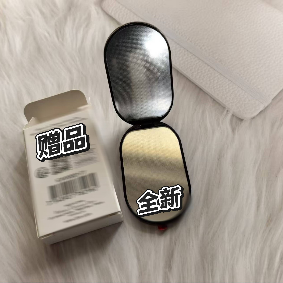 会员赠品镜面手机支架折叠镜 大LOGO化妆镜随身镜