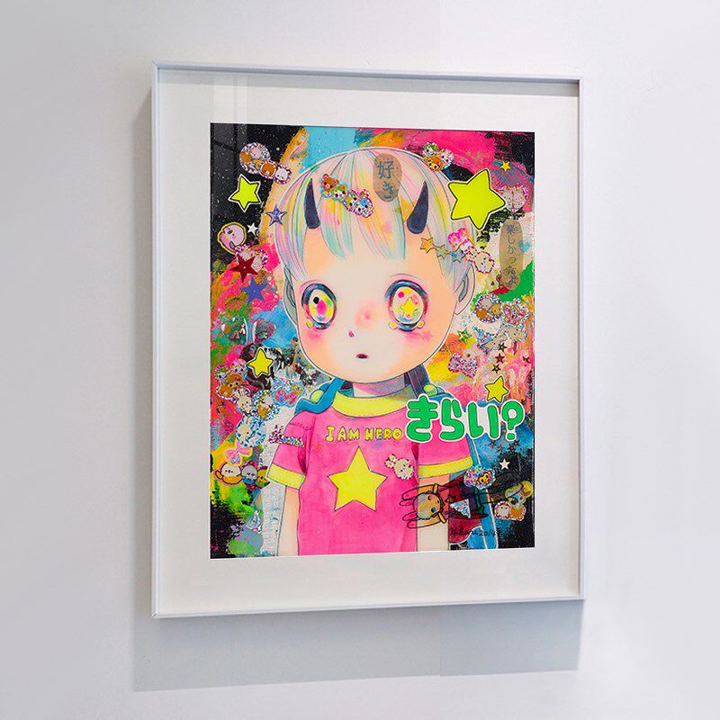 下田光版画潮流艺术画儿童房装饰画卡通艺术挂画送孩子礼品画