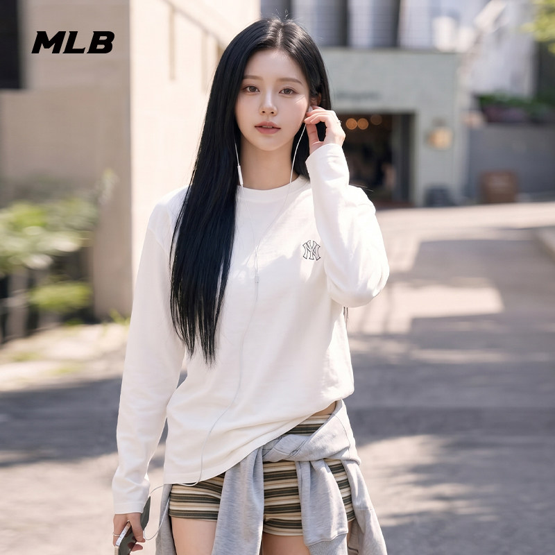 MLB男女款长袖T恤上衣运动服2026春秋款运动生活系列舒适百搭图片