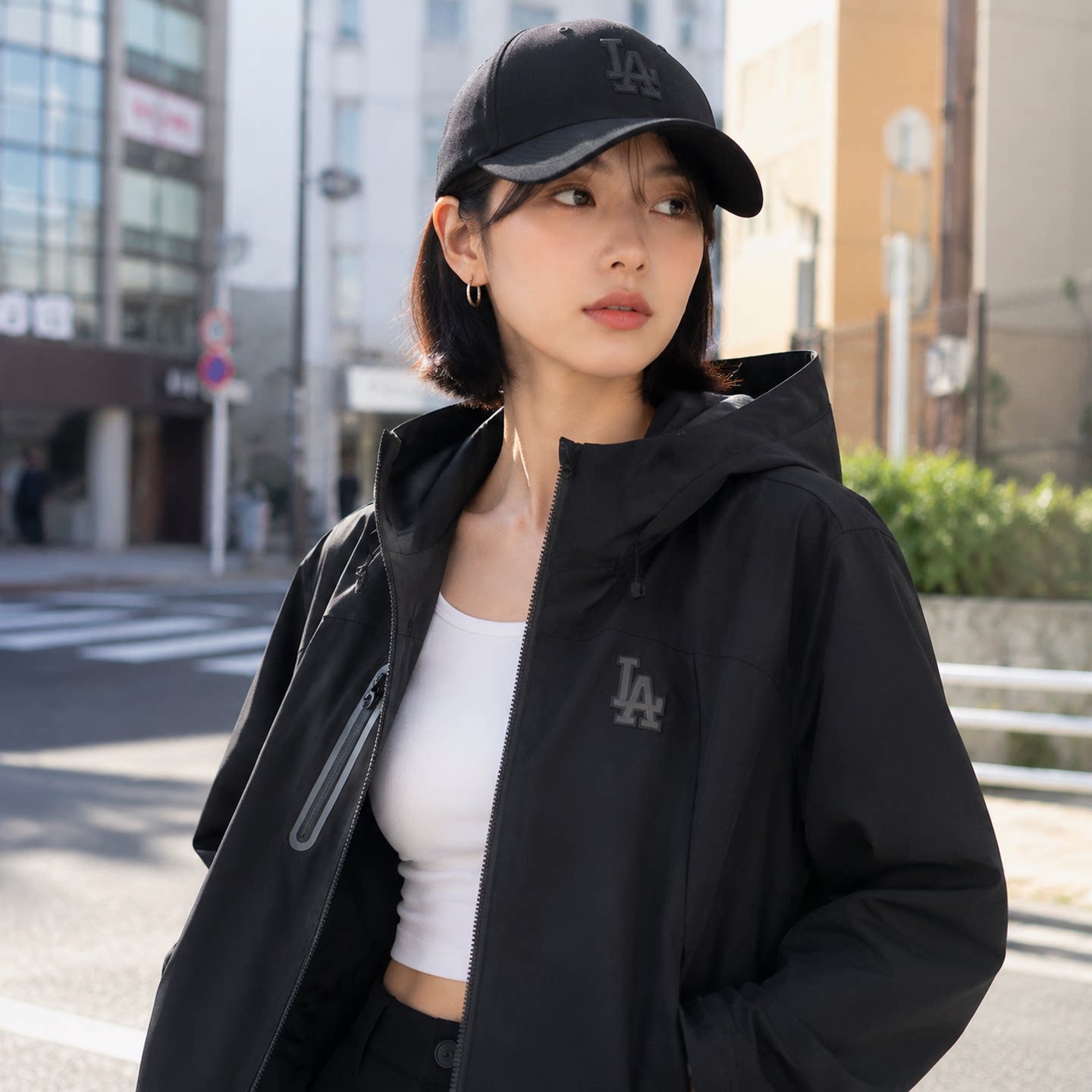 MLB防风衣女装26秋季新款女款户外宽松防风冲锋衣外套3FWJB0264图片