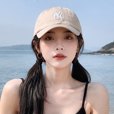 MLB帽子男女情侣棒球帽软顶鸭舌帽休闲运动帽四季3ACP7701N-50BGS