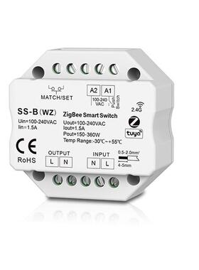 ZigBee-RF AC按键PUSH开关1.5A开/关单色LED灯传统白炽灯和卤素灯