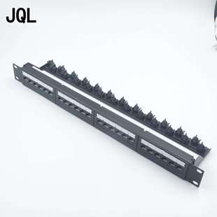 OEM厂家直销镀金24口六类网络配线架 CAT6机架式配线架