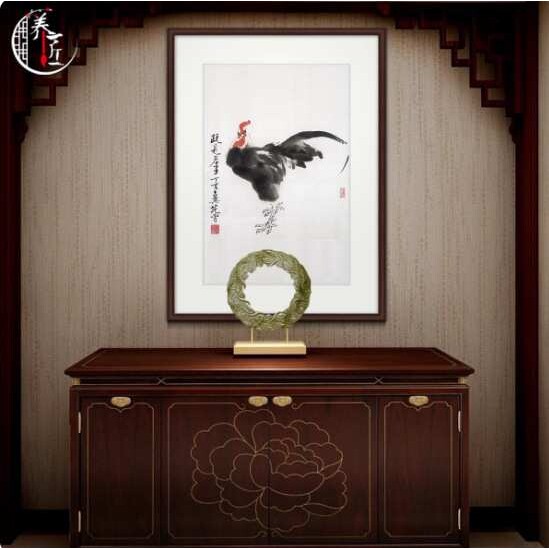 十二生肖装饰画鼠牛虎兔龙蛇马羊猴鸡狗猪国画书房墙壁画客厅挂画