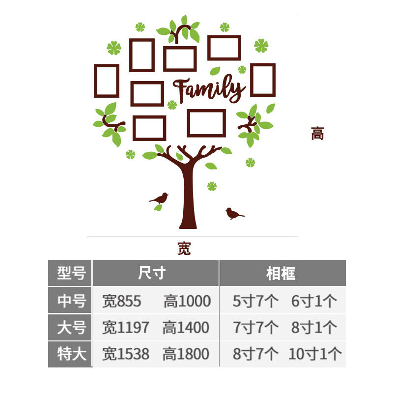 照片墙温馨卧室装墙面装饰儿童房间布置创意壁纸画客厅玄关3d立体