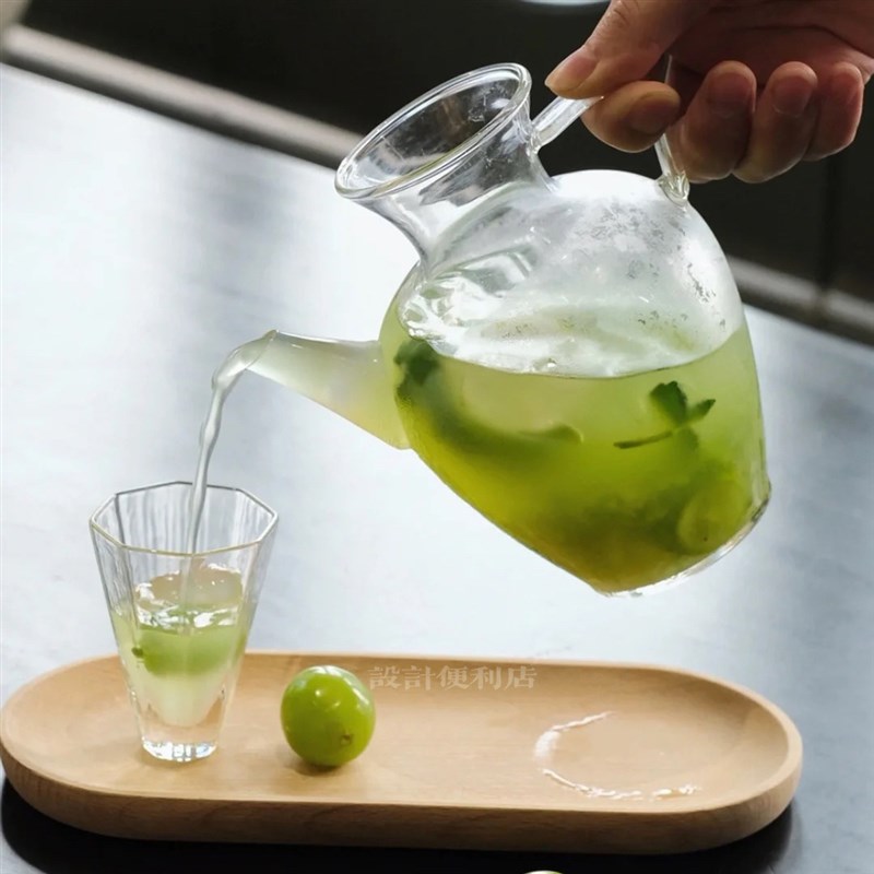 耐高透明玻璃茶壶小酒壶茶室鲜花插花花器摆件花瓶温茶壶温酒壶