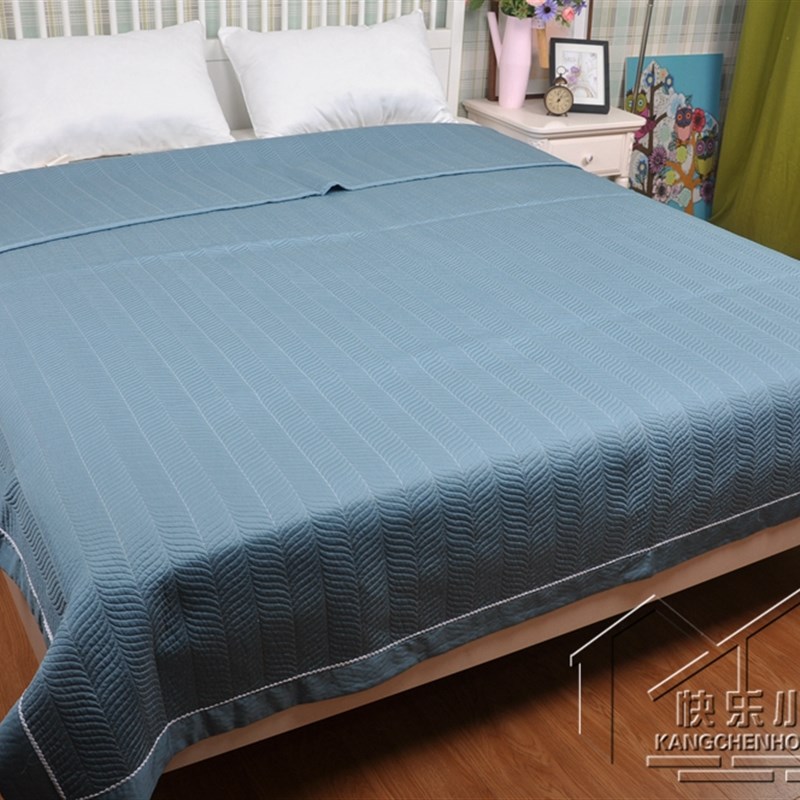 韩式夏季单感天丝水洗绗缝夹棉加水软凉席床盖床凉可厚洗夏凉