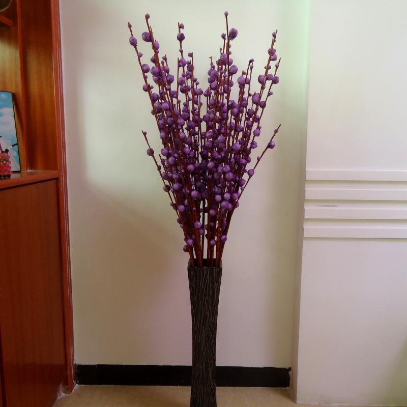 干花 装饰 花客厅 叶脉干花落地花干枝包婚庆礼品仿真花玫瑰  邮