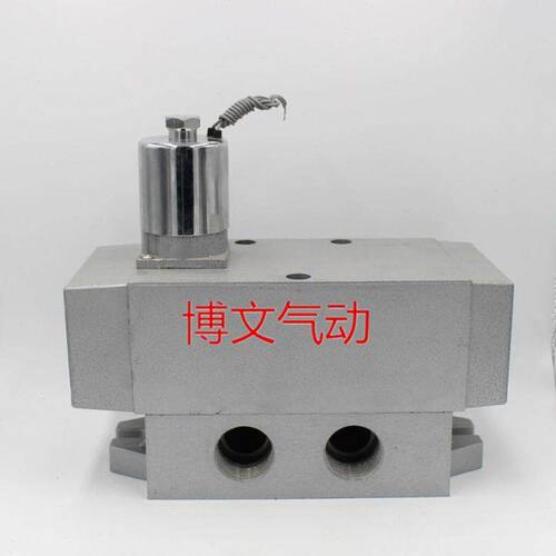 K25DH-25换向阀 二位五通单电控K25D-25滑柱式气动控滑电磁阀220V