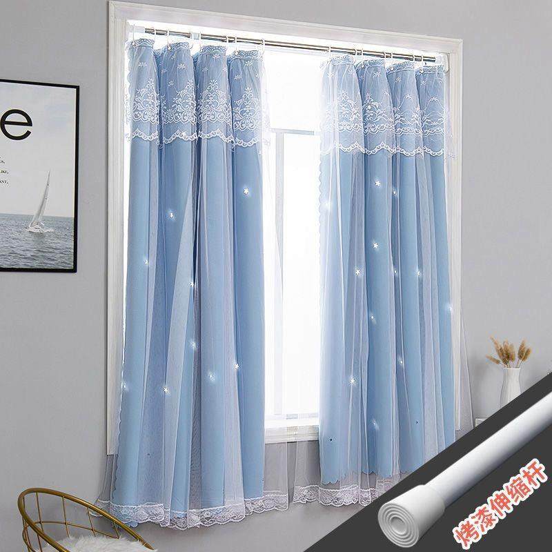 免打孔伸缩杆窗帘全遮光遮阳隔热2025新款飘窗出租房隔断帘小窗户,居家布艺,成品窗帘,淘宝优惠券,粉丝福利购,淘宝优惠卷