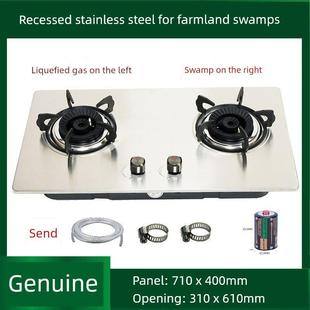 台式嵌入式 沼气双灶 沼气单灶 家用沼气专用灶 液化气沼气两用灶