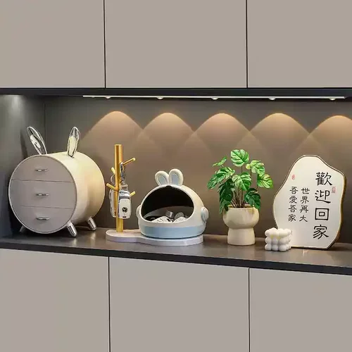 钥匙收纳盒玄关摆件入户门口客厅电视鞋柜家居装饰品乔迁新居礼物