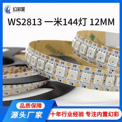 WORLDSEMI WS2813低压 5V 144灯单点单控断点续传可编程幻彩灯