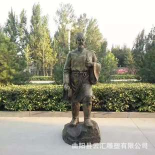 玻璃钢名医李时珍华佗雕塑扁鹊张仲景雕像人物铸铜孙思邈名医摆件