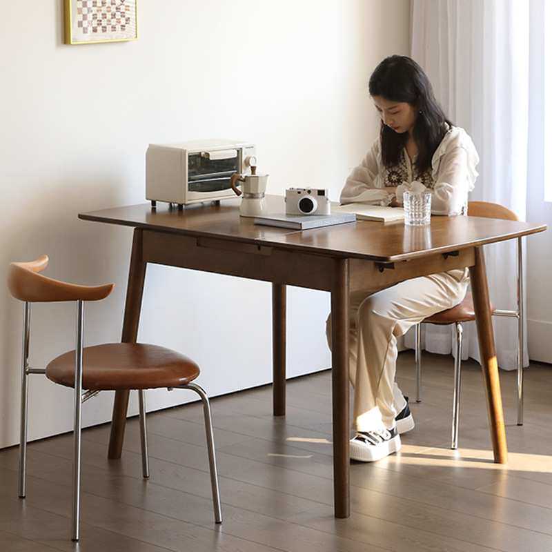 家用中古餐椅复古轻奢梳妆铁艺牛角餐桌椅法式凳子创意靠背化妆椅