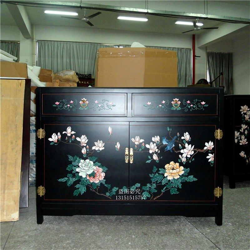 扬州漆器厂厅新门式古典 家具 柜子 玄关柜 装饰柜 中 柜 餐边柜