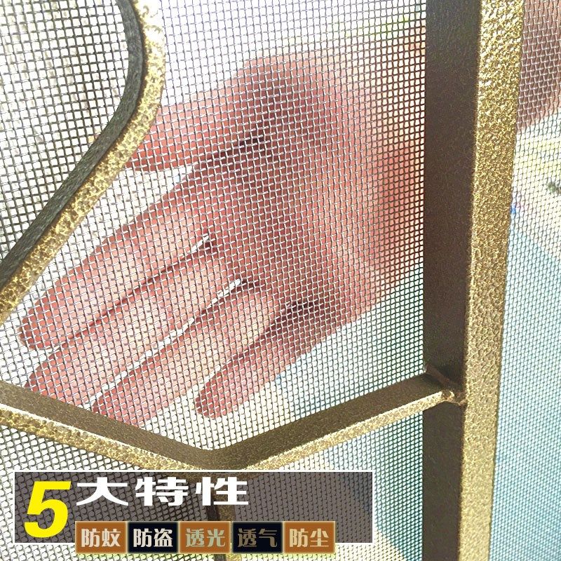 厦门铝窗花加纱窗儿童防护栏防盗窗铝合金防蚊纱窗窗花防盗网