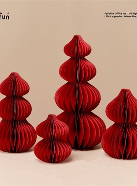 fun 叠叠葫芦 客厅红色装饰摆件 新中式高级婚房布置橱窗陈列