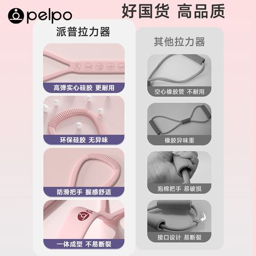 派普八字拉力器开肩美背拉力绳弹力带8字绳家用健身女士瑜伽器材