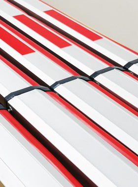 海康道闸杆伸缩带胶条停车场小区门卫升降挡车栏杆银红包邮86*44