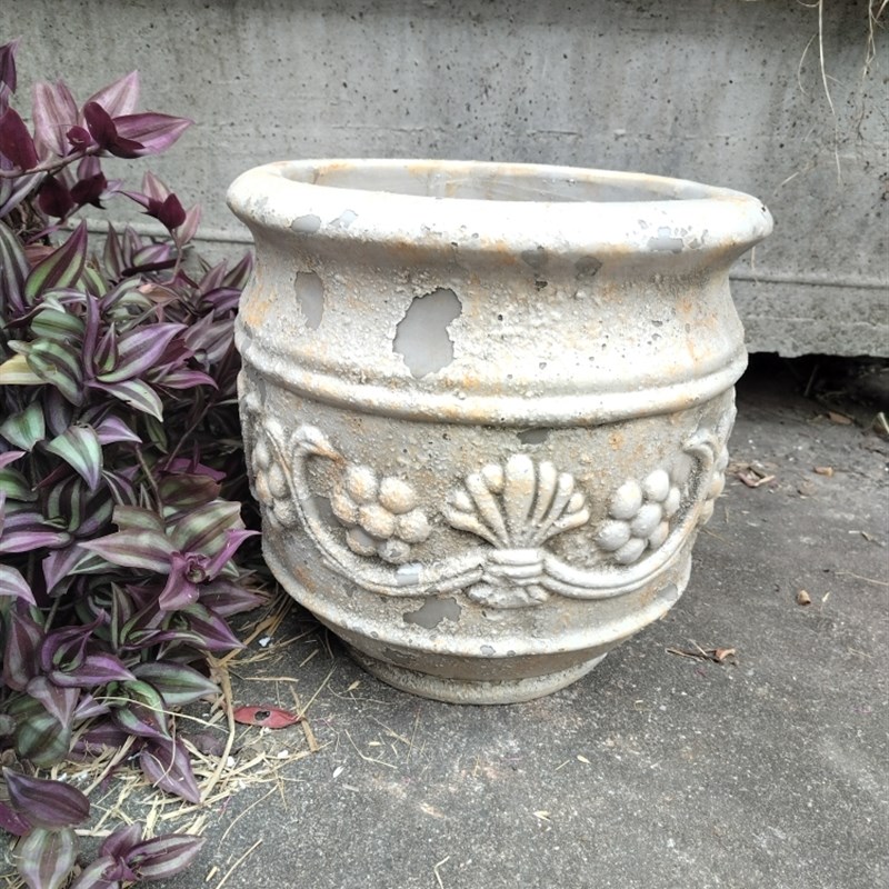 白桦树皮庭院大号陶罐景观土陶粗陶红陶花盆花瓶摆件陶瓷大码陶盆
