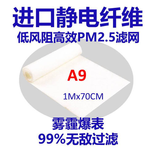 PM2.5过滤9静%永久9电空气雾霾过滤网5H元一米窗户同F 0EPA