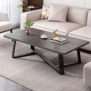 茶几客厅家用简约现代出租屋用沙发桌子新款办公室小户型岩板茶几