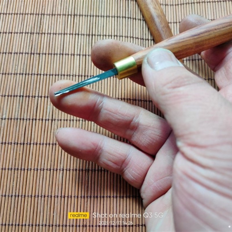 竹子刻字刀箫笛子签名刻图刻字雕刻刀落款刀手工刻刀超硬磨制老五