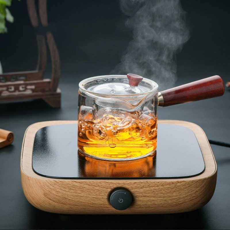 新羽玻璃侧把壶煮茶器泡茶壶家用电陶炉小青柑普洱黑茶白茶煮茶壶