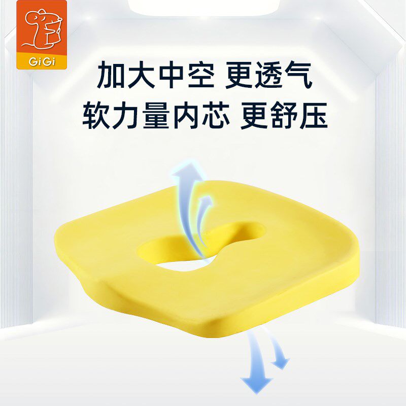 记忆棉汽车坐垫屁垫四季单片无靠背座垫加厚透气免捆绑椅垫