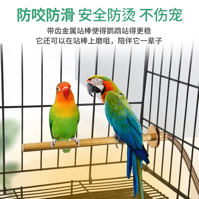 保鹉站棒智能恒温风咬磨牙鹦温加温站杆玄防虎皮牡丹取暖加热站架