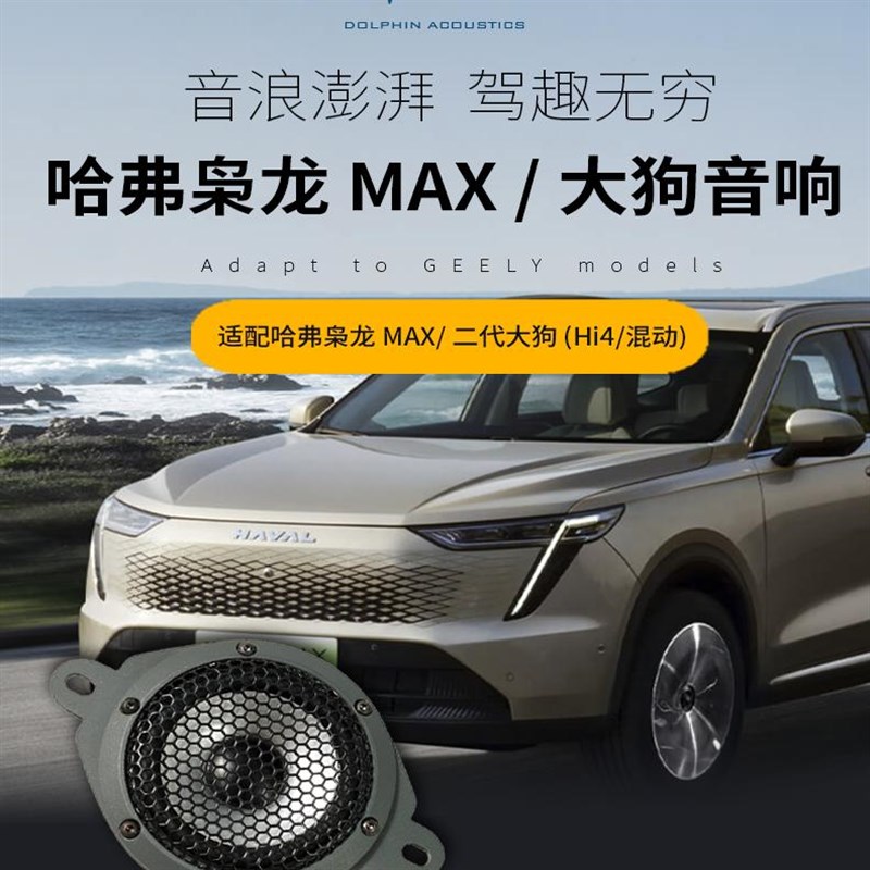 适用哈弗枭龙MAX/二代大狗双音圈铸铝中置喇叭汽车音响中音改装
