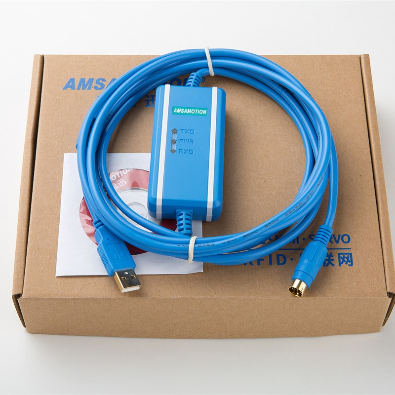 适用三菱PLC数据线FX3U/FX2N/1N/3GA编程电缆通讯下载USB-SC09-FX