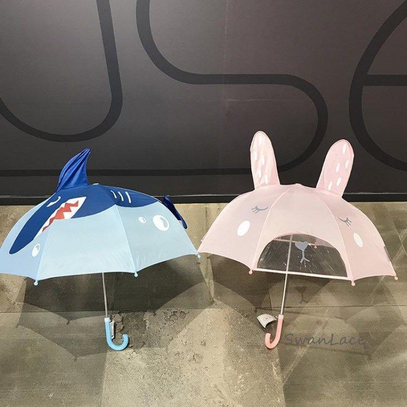 通童雨伞立体恐龙晴雨儿长柄伞上儿童学门雨伞出生遮雨具韩国同步