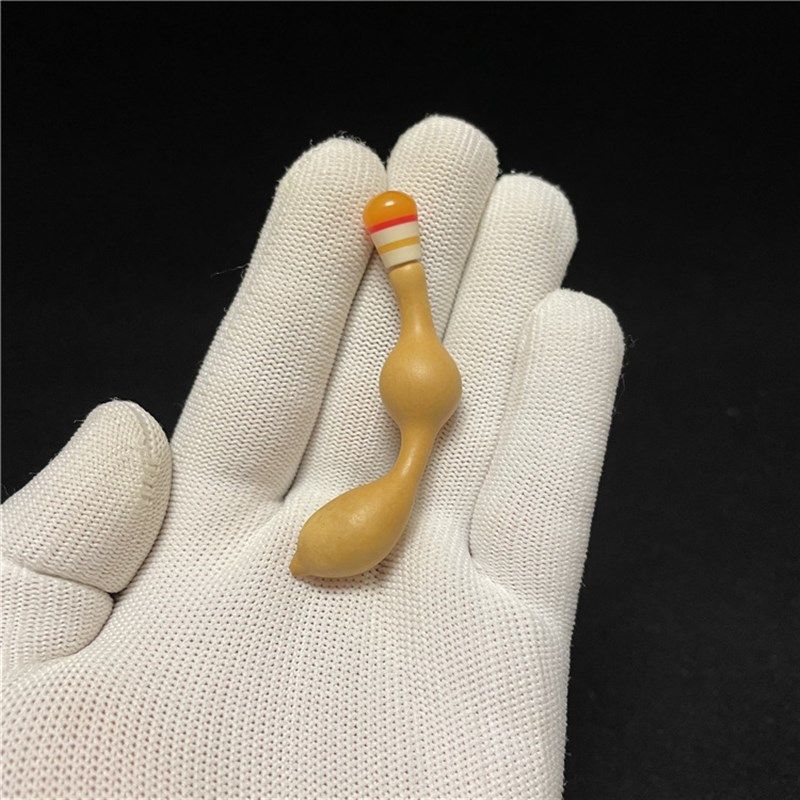 一物一图精品文玩手捻镶口葫芦天津嘴草里金八宝葫芦彩色镶口配件
