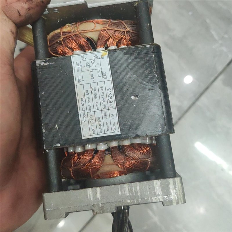 碎木SD9355碎纸机电机 马木三纸机电机SD9355三达等原装配件