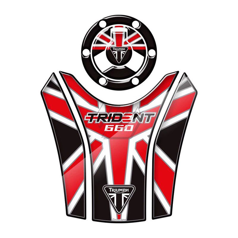 适用凯旋三叉戟 660 Trident 660 21-22年 油箱保护贴纸油箱盖贴