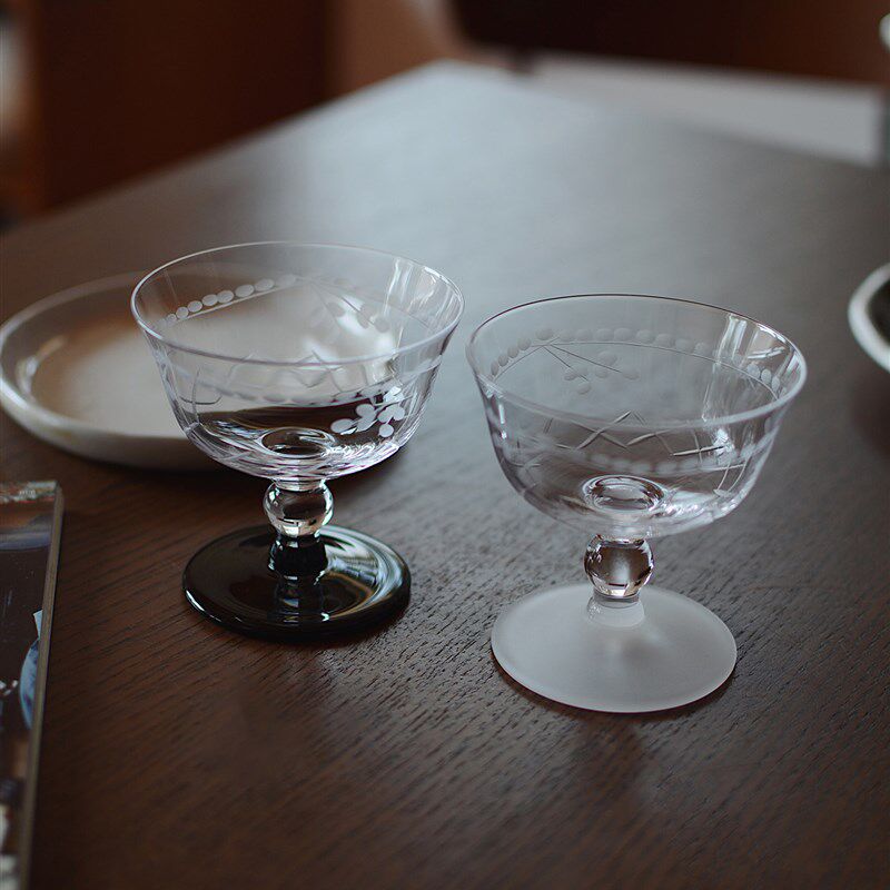 收集时光 Camus say手刻樱桃库珀杯 人工水晶手工酒杯 果汁杯图片