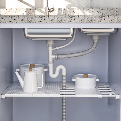 衣柜内伸缩分层架免打孔收纳隔板衣橱柜隔层裤架置物隔断分隔板子