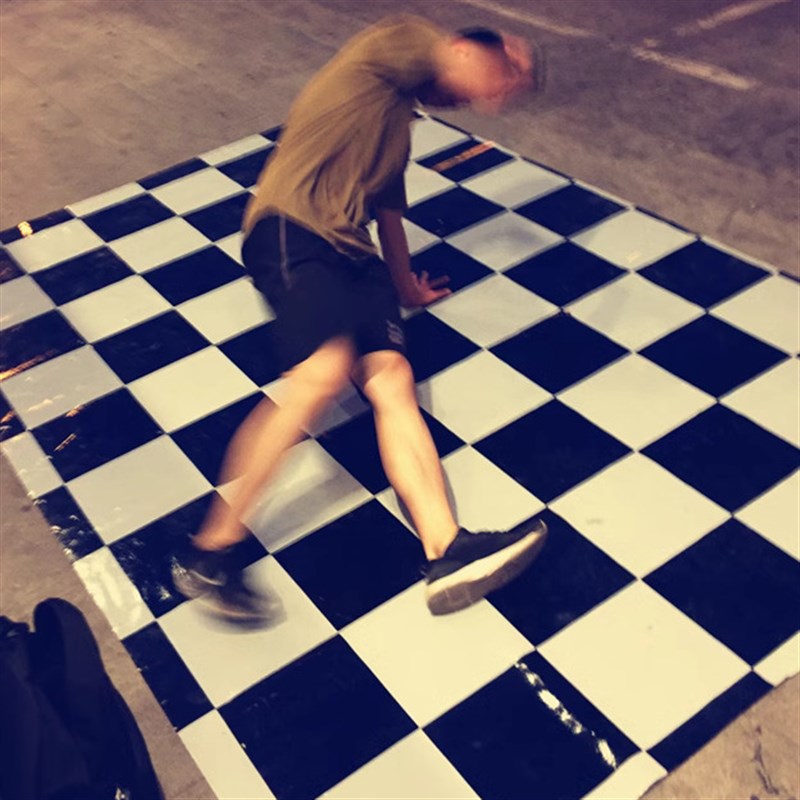 街舞专 地板外 户革垫子地胶 加厚耐磨防滑用bboy比赛刷街装备