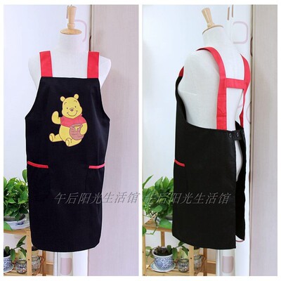 带邮!H型花店美甲奶茶店家务防污幼儿作工园服背包围裙A-187