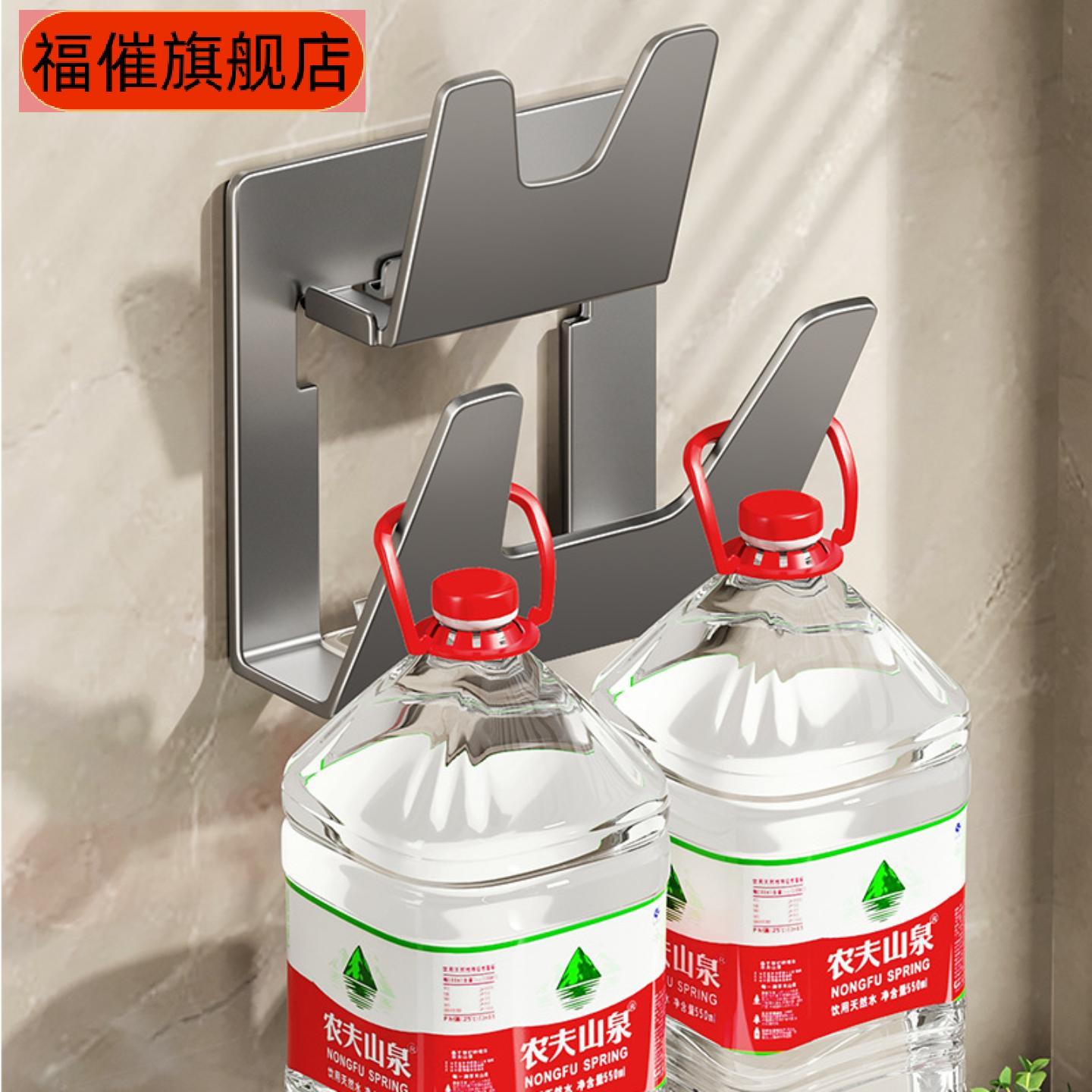 枪灰锅盖架子免打孔壁挂式厨房含
