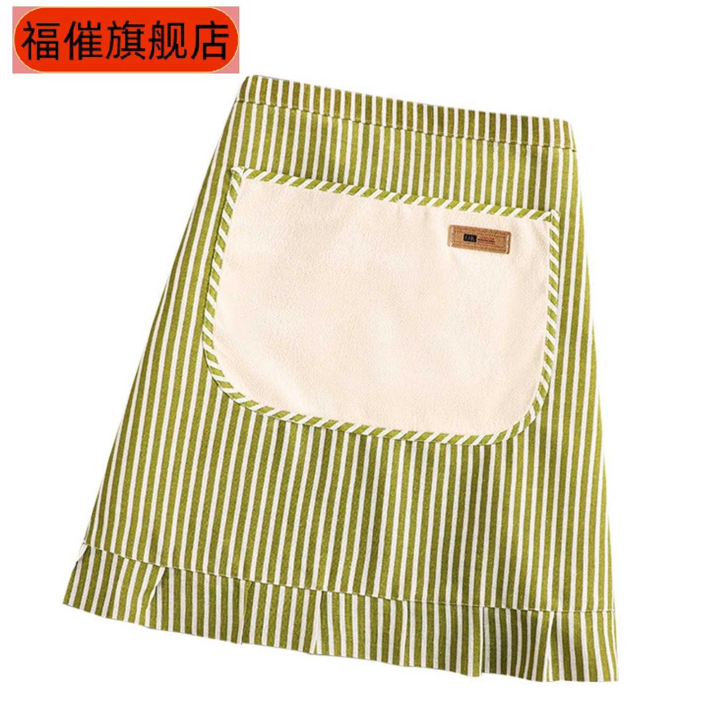 新款小清新棉麻薄款透气女式厨房