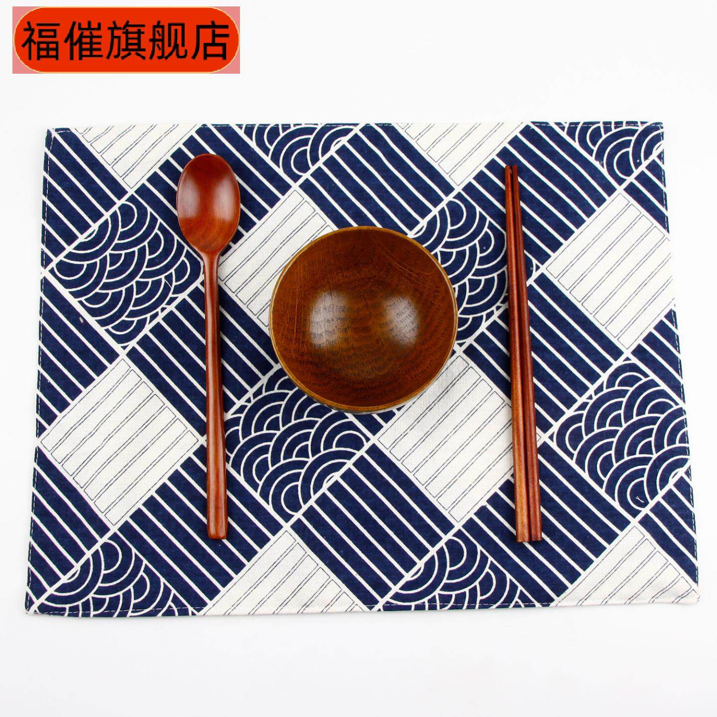 鲸鱼图案小学生涤棉双层午餐垫