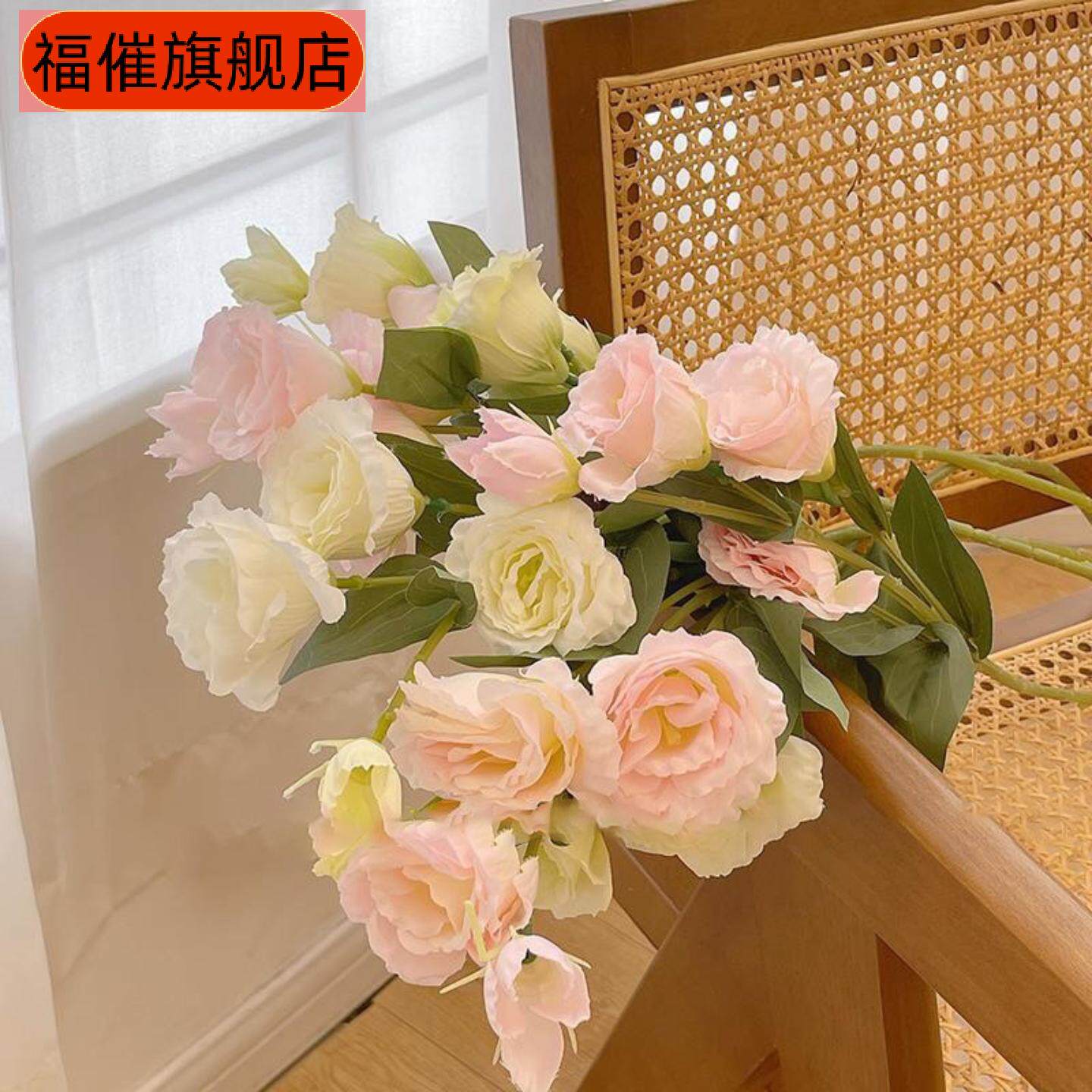 洋桔梗仿真花婚庆插花绢花客厅30